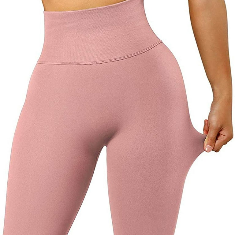 Efsteb Sweatpants Women Tummy Control Leggings Booty Lift Pant Athletic  Fitness Leggings Workout Out Leggings Sports Running Yoga Athletic Pants  Pink L 