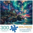 thumbnail image 2 of Bits and Pieces Jigsaw Puzzle Aurora Sky Northern Lights Lighthouse Artwork by Shawna Stewart 300 Large Pieces for Adults 18" x 24", 2 of 10