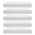 thumbnail image 6 of 5 Pcs 24 x 16 Inch PVC Wire Rack Covers for Removable Closet, Foamed PVC Rack Cover, Pantry Shelves Covers for Bathroom Kitchen Shelving, White, 6 of 17