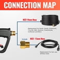 thumbnail image 6 of YAMATIC Pressure Washer Gun with Extension Wand & 5 Nozzles, 4000 PSI, M22-14mm & M22-15mm Fittings, Replacement for Ryobi, Karcher, Greenworks, Craftsman, Troy-Bilt, 6 of 7