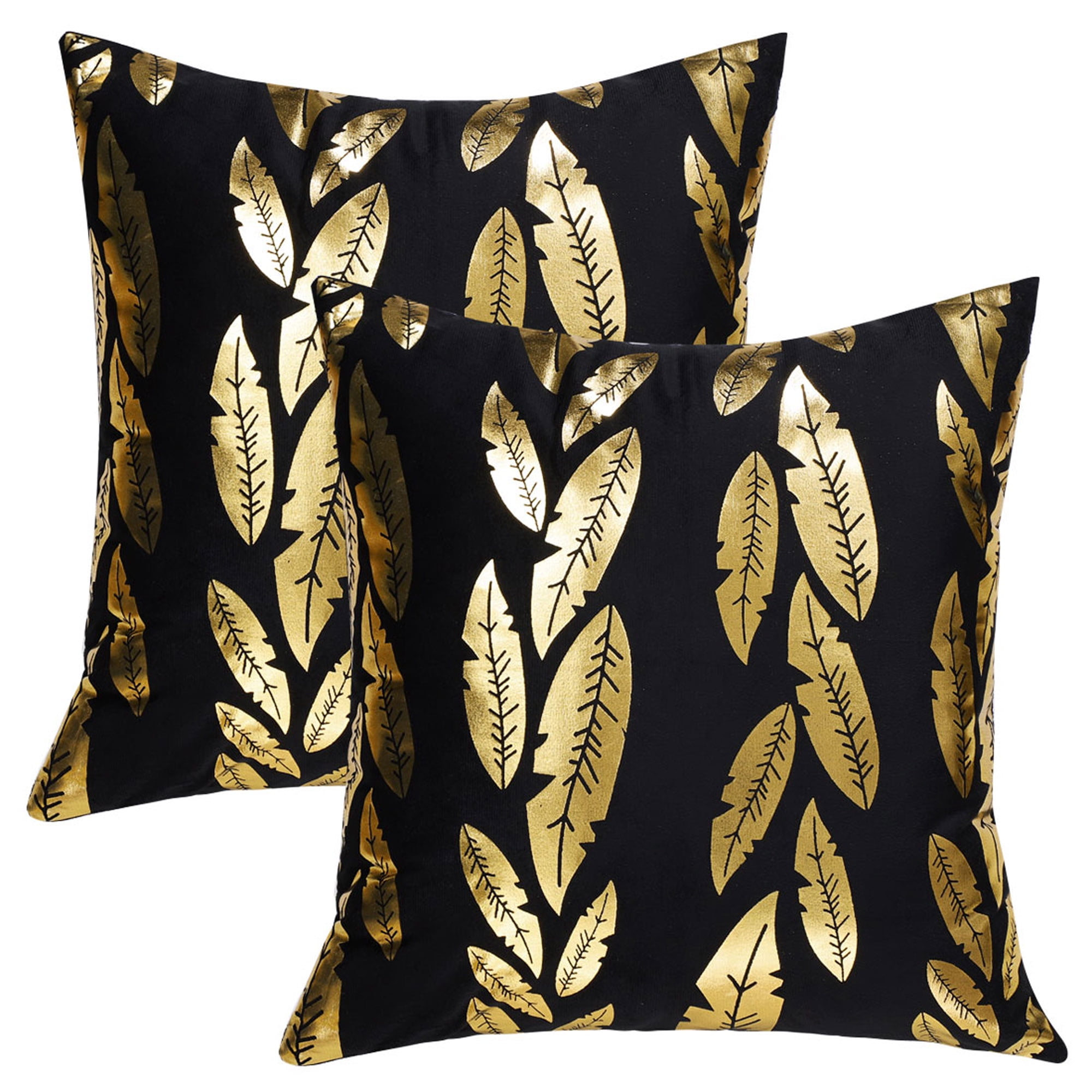 Summer Gold Pineapple Fruit Striped Throw Pillow Covers Pillowcase Zippered Square Decorative Cushion Cases 18x18 Inches For Couch Sofa Chair Car Bedroom Living Room material shown in the video 