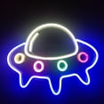 thumbnail image 1 of Ufo Letreros De Neón Tablero De Acrílico Led Luces De Neón Decoración De Pared Estética Led Letreros De Neón Alien Night Light Para Dormitorio Sala De Juegos Eigraketly HA036973-00, 1 of 6