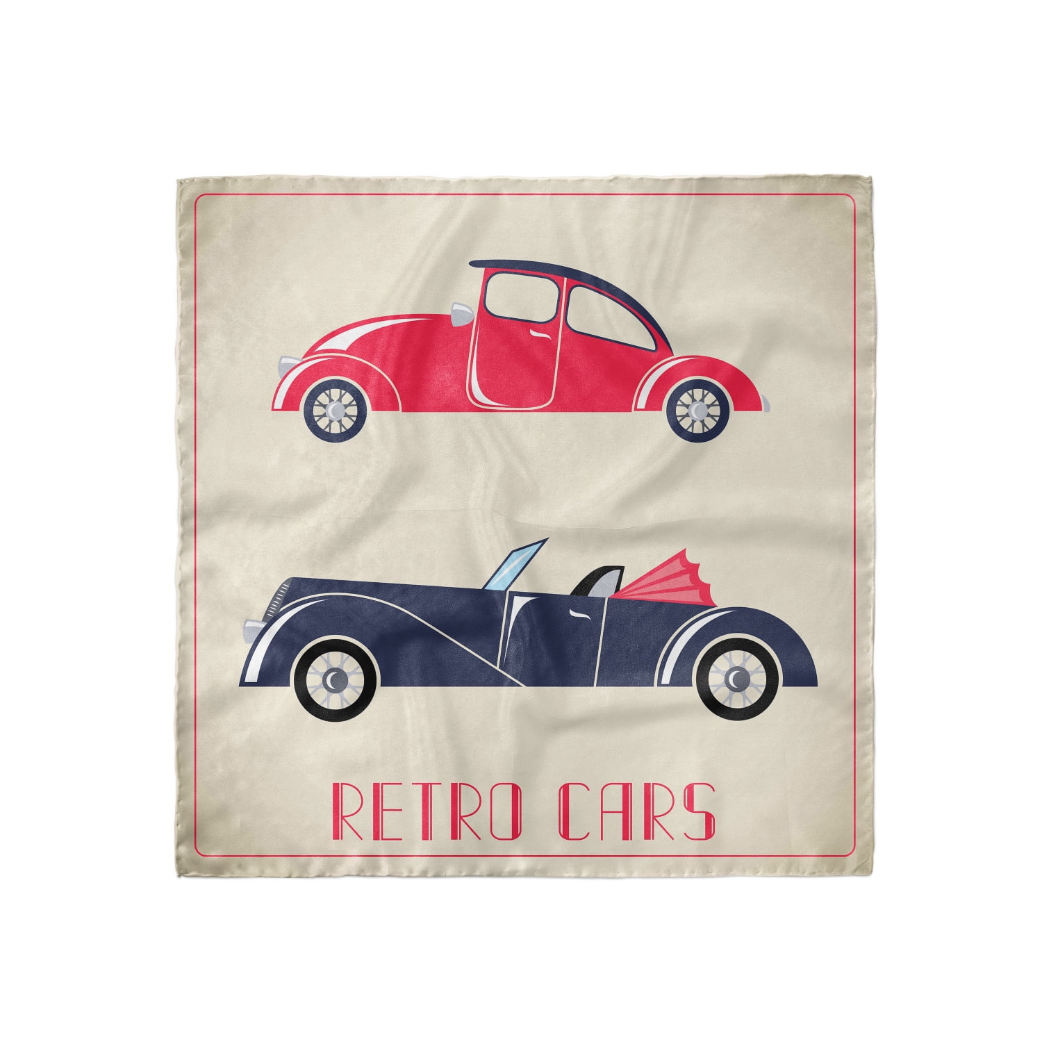 Cars Head Scarf, Old School Convertible, Head Wrap, 3 Sizes, by