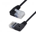 thumbnail image 2 of CY Ultra Slim Cat6 Ethernet Cable RJ45 Right Angled UTP Network Cable Patch Cord 90 Degree Cat6a Lan Cable 25cm for Laptop Router TV BOX, 2 of 7