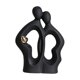 thumbnail image 1 of Figura de pareja, artesanía artística, figura abstracta romántica, escultura, adorno de escritorio Negro, 1 of 9