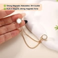 thumbnail image 7 of 6 PCS Magnetic Clothing Clips with Chain, Multi-Function Magnet Button Pins Hijab Cuff Clips for Fixing Hem of Clothes Long Pants Legs Sleeves of Shirts, 7 of 7