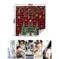 thumbnail image 4 of Christmas Tree Cloth Napkins Set of 4 Reusable Dinner Napkins, Winter Xmas Ball Snowy Red Black Plaid Cocktail Napkin Washable Table Napkins for Wedding/Holiday Party/Baby Shower 20"x20", 4 of 7