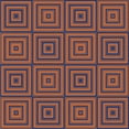 thumbnail image 1 of Ahgly Company Indoor Square Patterned Orange Salmon Pink Novelty Area Rugs, 3' Square, 1 of 6