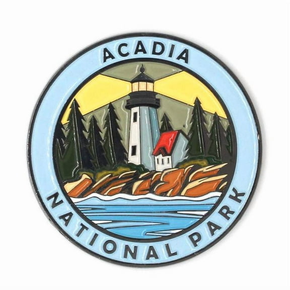 Acadia National Park Collectible Magnet - Enamel Finish, 52mm