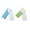 Blue and Green, variant on TUITOONM Square Ice Cube Mould Home Edition Ice Making Ice with Lid Ice Soft Bottom Easy to Detach Molded Ice Box Homemade Ice Box Summer Cooler