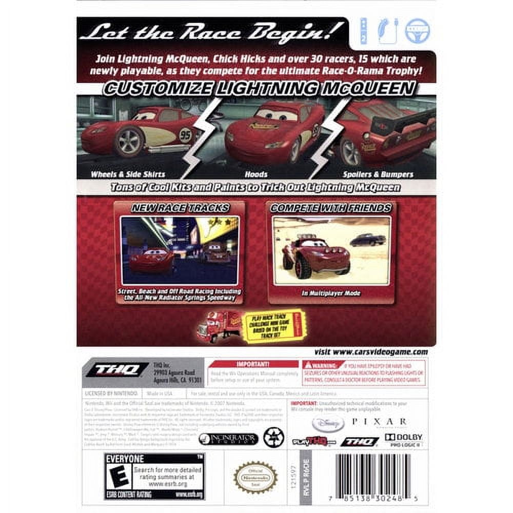 Disney-Pixar Cars Race-O-Rama WII ISO (USA) Download - GameGinie