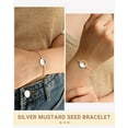 thumbnail image 6 of NICKSUN Silver/Gold Move Mountains-Mustard Seed Link Bracelet Catholic Christian Easter Christmas Birthday Gifts for Women Her, 6 of 7