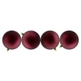 thumbnail image 4 of Northlight 12ct Shatterproof Matte Christmas Ball Ornament Set 4" - Burgundy, 4 of 9