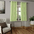 thumbnail image 2 of Ambesonne Yellow and Green Grommet Curtain, Spring Daisy, 50" x 63", Pistachio Green Marigold, 2 of 6
