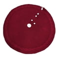 thumbnail image 2 of de árbol de Navidad Delantal de Navidad Adorno Alfombra de piso Árbol de Navidad Decoraciones navideñas Rojo Yuyangstore falda de árbol, 2 of 8
