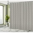 thumbnail image 4 of Ambesonne Zebra Print Shower Curtain, Striped Nested Squares, 69"Wx84"L, Black and White, 4 of 4