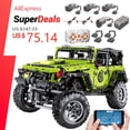 thumbnail image 2 of Moter Power-bloques de construcción de coche técnico para niños, juguete de ladrillos para armar coche SUV con Control remoto por aplicación J902, ideal para regalo, 2 of 4