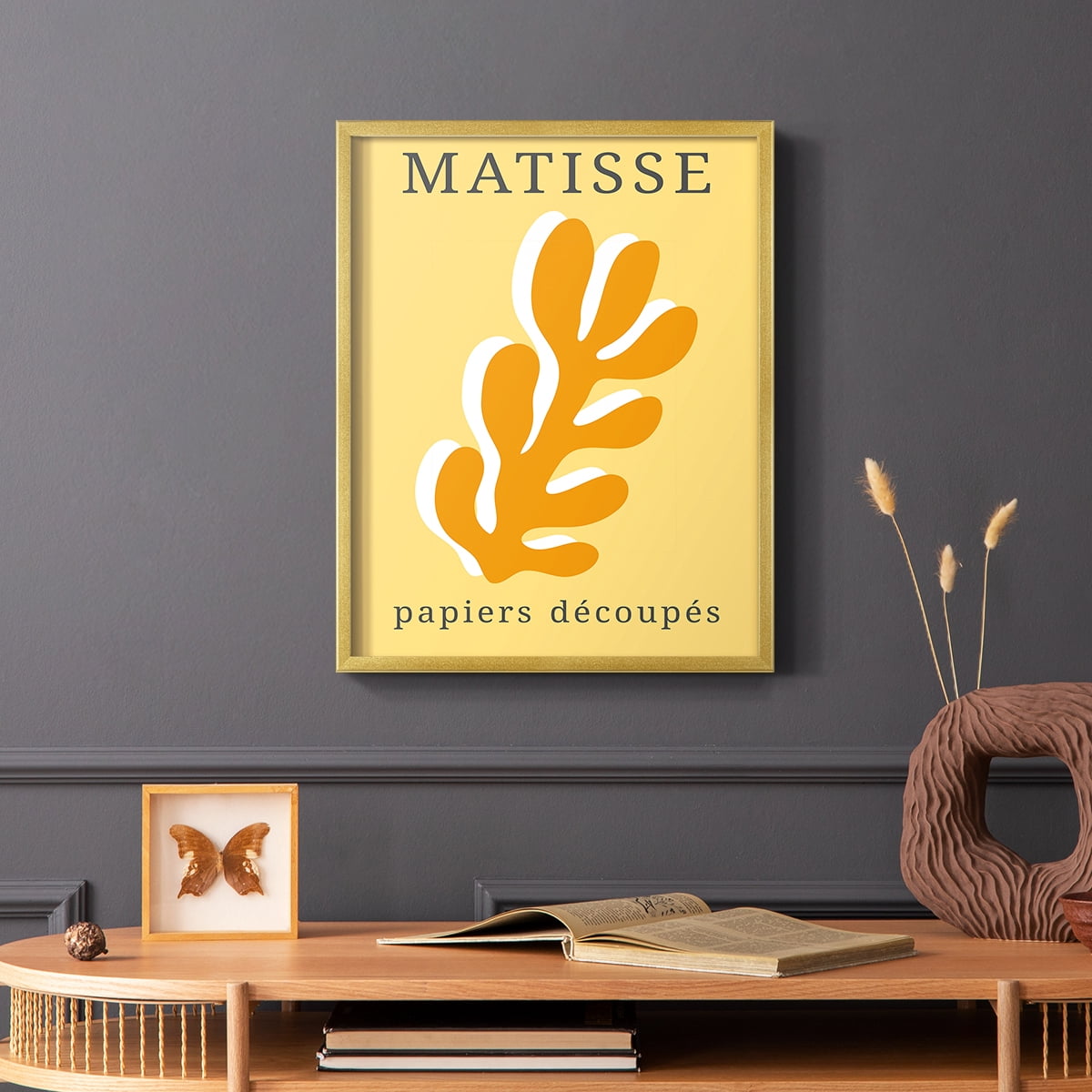 Matisse CCCLIX in Gold Solid Wood 8 x 10 Framed Print