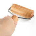 thumbnail image 4 of 1 Pcs Small Rolling Pin,Wooden Dough Roller,Wooden Rolling Pin With Handle,Pizza Rolling Pin,Non-Stick Wooden Dough Roller For Tortilla Pizza Cookie Dumpling,Kitchen Baking Cooking Tools,7.48x4.53 in, 4 of 7