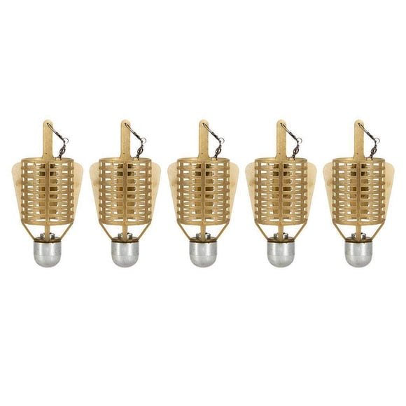 thinsony 5X Appât de Pêche en ABS Cage Leurre Cage Appât Panier de Pêche Mangeoire Support 20g