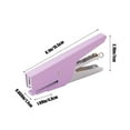 thumbnail image 2 of dajkiuy Hand Held Plier Stapler,No.10 Staples, Mini Manual Purple Stapler Metal Handheld Stapler Desktop Cute Staplers for Desk Home Office Supplies (Purple), 2 of 6