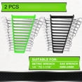 thumbnail image 2 of 2 Pcs Magnetic Wrench Organizer Rack Drawer Storage System with 12 Slots SAE Metric Compatible Tool Holder for Toolbox Garage Workshop Automotive Repair Space Saving Tool Storage Rack, 2 of 8