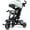 Green, variant on AILEEKISS 7-in-1 Kids' Tricycle with Push Handle, Foldable Trike Bicycles for Kids 1-5 Years, Dark Grey