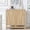 Solid Oak, variant on LEFHDA Black Geometric Pattern Design Sideboard Buffet Cabinet, Kitchen Storage Cabinet, 31.5" Accent Cabinet for Living Room, Kitchen, Dining Room, Entryway, Walnut