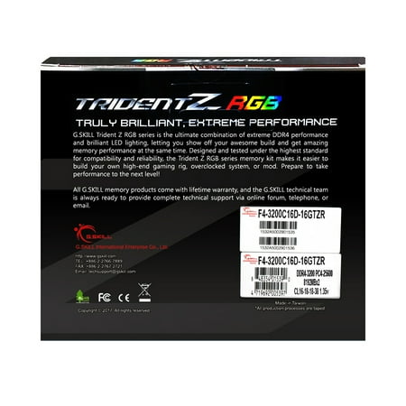 G Skill Tridentz Rgb Series 16gb 2 X 8gb Ddr4 30mhz F4 30c16d 16gtzr Walmart Canada G Skill Tridentz Rgb Series 16gb 2 X 8gb Ddr4 30mhz F4 30c16d 16gtzr Walmart Canada