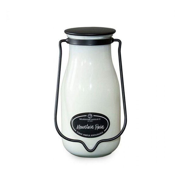 Milkhouse Candles 14 Ounce Milk Bottle Candle - MOUNTAIN RAIN