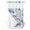 Blue, variant on No Hook Shower Curtain with Snap-in Liner, Blue White Floral Waterproof Fabric Bathroom Curtains, Spring Botanical Leaves Farmhouse Bath Curtains & Mesh Top Window 72"x84" Long