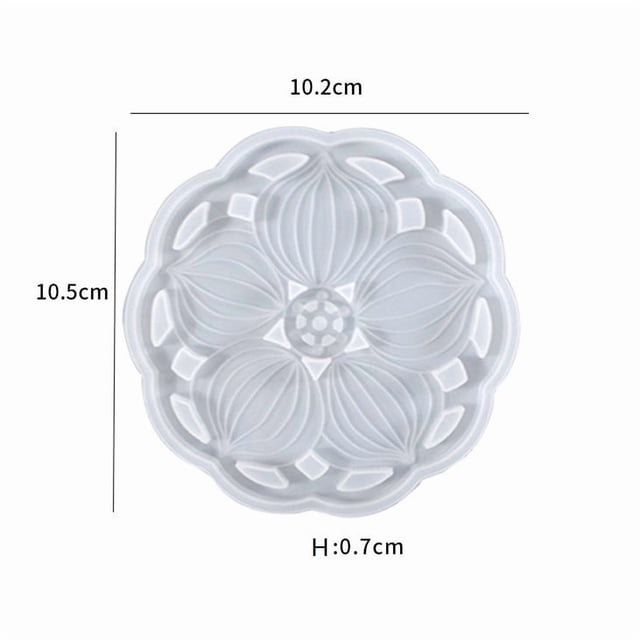 Molde de posavasos de silicona de forma irregular for pegamento de cristal - Moldes de fundición de resina epoxi for bricolaje