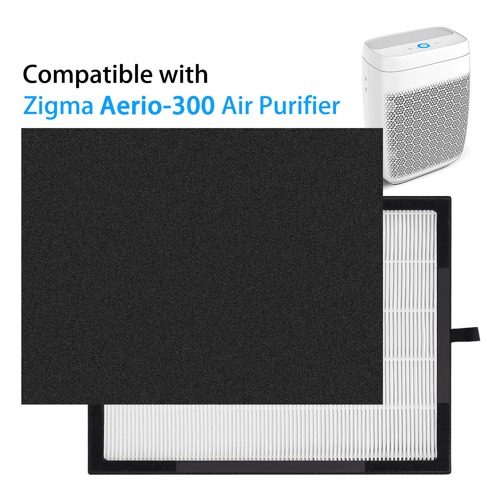 Replacement HEPA Filter Compatible with Zigma Aerio-300 Air Purifier