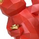 thumbnail image 5 of Figurita de gato de la fortuna estilo geométrico resina ecológica figura de Maneki Neko rojo brillante para estante de escritorio de mesa rojo, 5 of 10