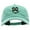 Mint, variant on High Smiley Face Embroidered Unstructured Cotton Twill Washed Cap - White OSFM