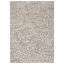 SAFAVIEH Venus Elijah Solid Plush Shag Area Rug, Taupe, 5'3" x 7'6"
