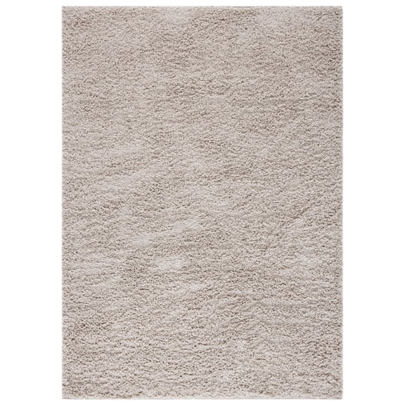 SAFAVIEH Venus Elijah Solid Plush Shag Area Rug, Taupe, 5'3" x 7'6"