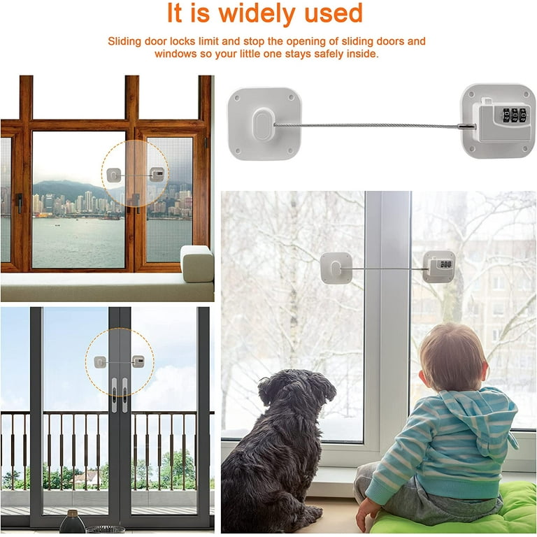 Self-Adhesive Window Combination Lock Child Safe Lock，for Kids Keyless  Digital Password Fridge Safety Lock