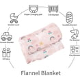 thumbnail image 6 of Yibo Rainbow Blanket Flannel Soft and Comfortable Anti-static Bed Sofa Blanket, 6 of 7