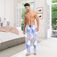 thumbnail image 6 of FORMRS Mens Pajama Pants with Pockets Sleepwear Lounge Bottoms Sizes S-2XL, Blue Halloween, 6 of 7