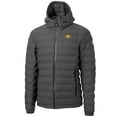 thumbnail image 2 of Men's-Cutter & Buck  Gray Iowa Hawkeyes Mission Ridge Eco Insulated Repreve Hooded Full-Zip Puffer Jacket, 2 of 3
