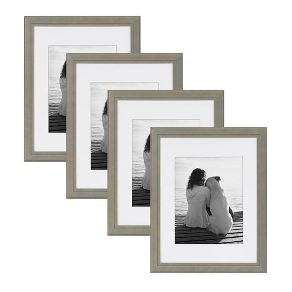 DesignOvation 8 x 10, 11 x 14 Satin Wall Picture Frame (4 Count)