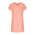 thumbnail image 5 of Delliss Girl's Fashion Summer Slim Fit Short Sleeve V Neck Dress 5-13 Years, 5 of 7