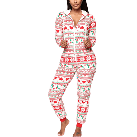 

Spring hue Women Christmas Tree Pattern Long Sleeves Pajamas