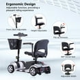 thumbnail image 6 of Arshin Upgrade 4 Wheels Mobility Scooters for Seniors & Adult,All Terrain Motorized Scooters with 300 lbs,Silver, 6 of 18
