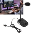 thumbnail image 4 of Microphone pour Ordinateur Portable, Microphone d'Ordinateur à Col de Cygne Ajustable pour Jeux Leo, Bureau, Jeux, Football, 4 of 7