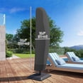 thumbnail image 3 of Outsunny Outdoor Offset Umbrella Cover for 10-13ft Umbrella, Black, 3 of 10