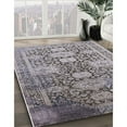 thumbnail image 3 of Ahgly Company Machine Washable Indoor Rectangle Industrial Modern Carbon Gray Area Rugs, 6' x 9', 3 of 7
