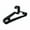 Black, variant on 10-Pack Plastic Clothes Hangers - 15.16 x 6.89 in, Thick Durable Coat Hangers, Smooth Rounded Edges, Black/White, Ideal for T-Shirts, Jackets, Knitwear, Home & Store Use
