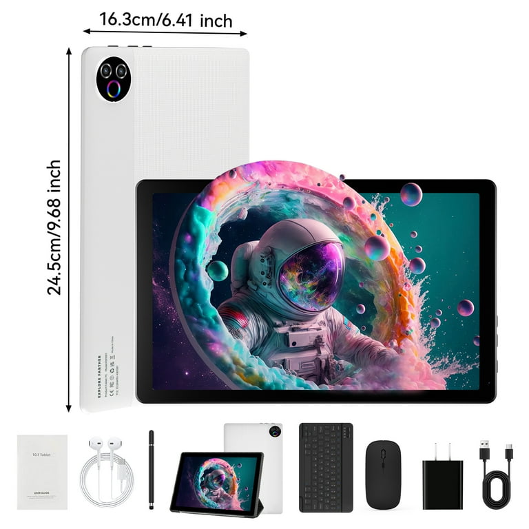 Android 15 Tablet, 5-Core, 20GB RAM+64GB ROM+1TB Expand, 10inch